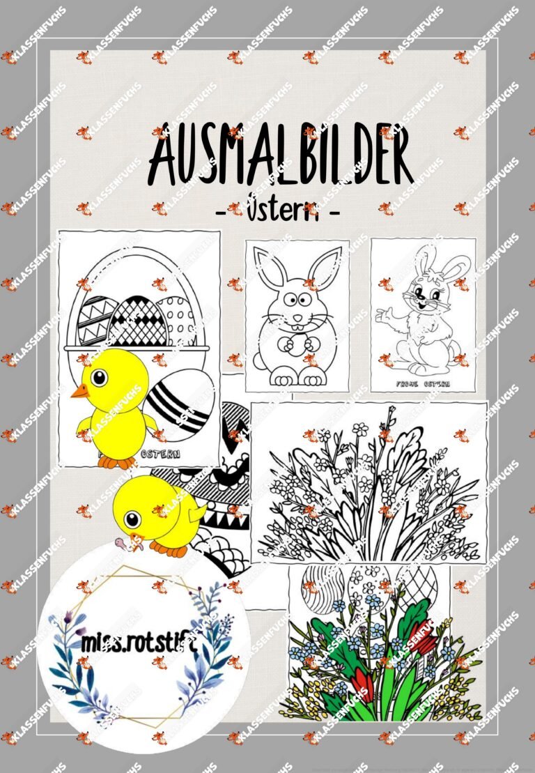 Ostern – Ausmalbilder – Vertretungsunterricht